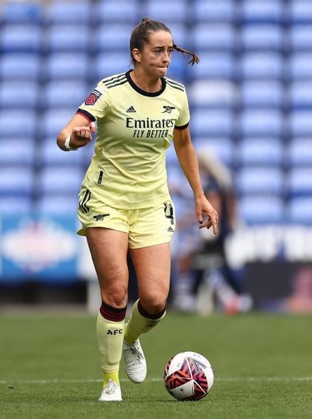 Anna Patten of Arsenal controls the ball during the Barclays FA Women's Super League match between Reading Women and Arsenal Women at Select Car...