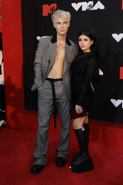 Jaden Hossler and Nessa attend the 2021 MTV Video Music Awards at Barclays Center on September 12, 2021 in the Brooklyn borough of New York City.