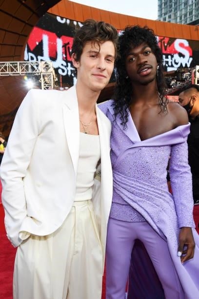 Shawn Mendes and Lil Nas X attend the 2021 MTV Video Music Awards at Barclays Center on September 12, 2021 in the Brooklyn borough of New York City.