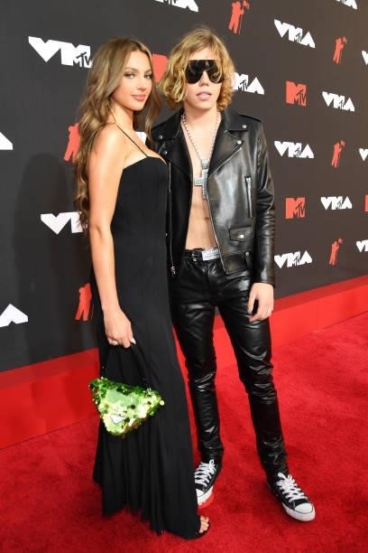 Katarina Deme and The Kid LAROI attend the 2021 MTV Video Music Awards at Barclays Center on September 12, 2021 in the Brooklyn borough of New York...