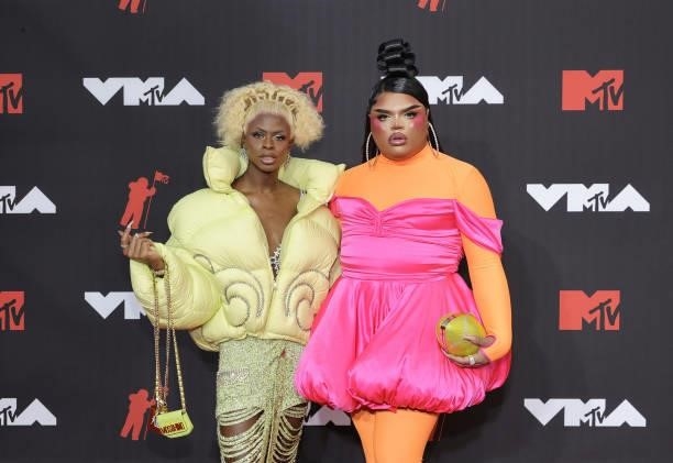 Symone and Kandy Muse attend the 2021 MTV Video Music Awards at Barclays Center on September 12, 2021 in the Brooklyn borough of New York City.
