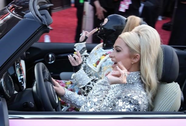 Kim Petras and Paris Hilton attend the 2021 MTV Video Music Awards at Barclays Center on September 12, 2021 in the Brooklyn borough of New York City.