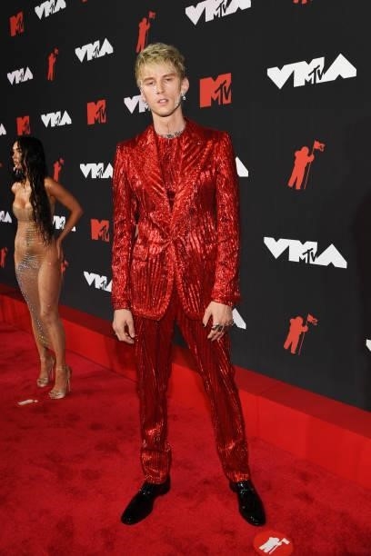 Machine Gun Kelly attends the 2021 MTV Video Music Awards at Barclays Center on September 12, 2021 in the Brooklyn borough of New York City.