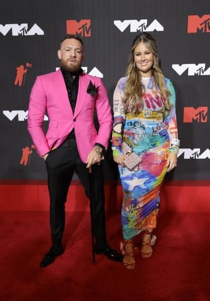 Dee Devlin and Conor McGregor attend the 2021 MTV Video Music Awards at Barclays Center on September 12, 2021 in the Brooklyn borough of New York...
