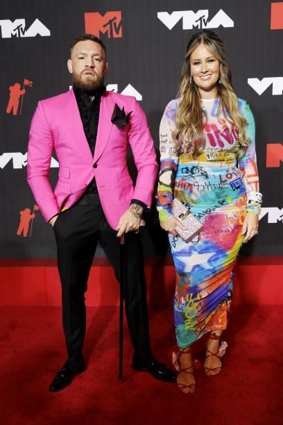 Conor McGregor and Dee Devlin attend the 2021 MTV Video Music Awards at Barclays Center on September 12, 2021 in the Brooklyn borough of New York...
