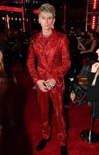 Machine Gun Kelly attends the 2021 MTV Video Music Awards at Barclays Center on September 12, 2021 in the Brooklyn borough of New York City.