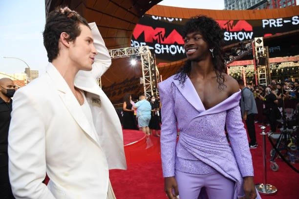 Shawn Mendes and Lil Nas X attend the 2021 MTV Video Music Awards at Barclays Center on September 12, 2021 in the Brooklyn borough of New York City.