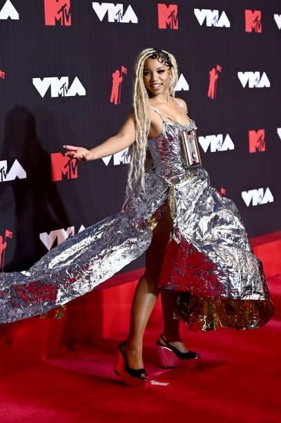 Chloe Bailey of Chloe x Halle attends the 2021 MTV Video Music Awards at Barclays Center on September 12, 2021 in the Brooklyn borough of New York...