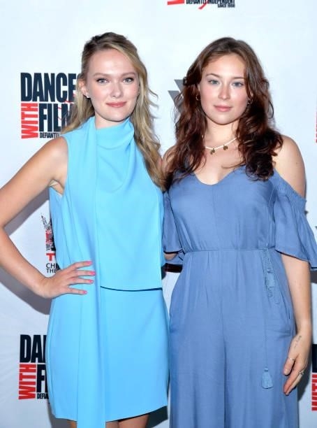 Actors Bridget McGarry and Mina Sundwall attend the world premiere of "Generation Wrecks