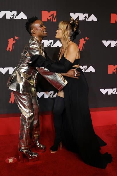 Billy Porter and Rita Ora attend the 2021 MTV Video Music Awards at Barclays Center on September 12, 2021 in the Brooklyn borough of New York City.