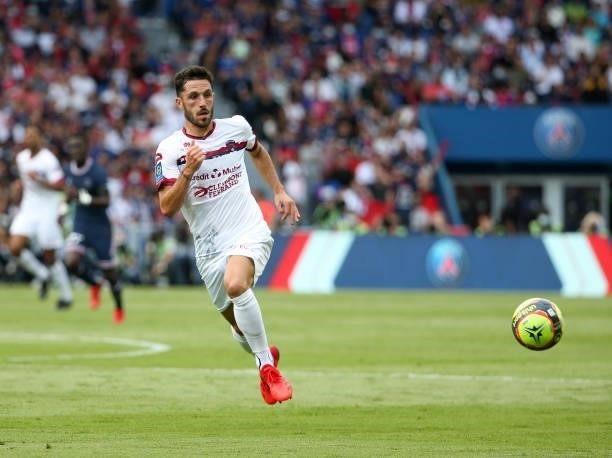 Jason Berthomier of Clermont during the Ligue 1 Uber Eats match between Paris Saint-Germain and Clermont Foot 63 at Parc des Princes on September 11,...