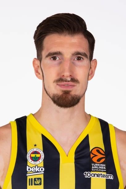 Nando De Colo, #19 poses during the 2021/2022 Turkish Airlines EuroLeague Media Day of Fenerbahce Beko Istanbul at Ulker Sports Arena on September...