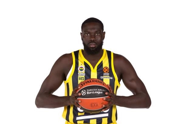 Marial Shayok, #3 poses during the 2021/2022 Turkish Airlines EuroLeague Media Day of Fenerbahce Beko Istanbul at Ulker Sports Arena on September 13,...