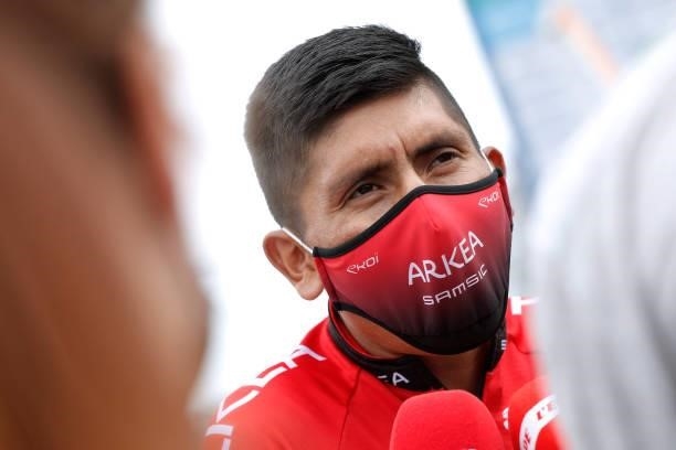Nairo Alexander Quintana Rojas of Colombia and Team Arkéa - Samsic meets the media press prior to the 81st Skoda-Tour De Luxembourg 2021, Stage 1 a...