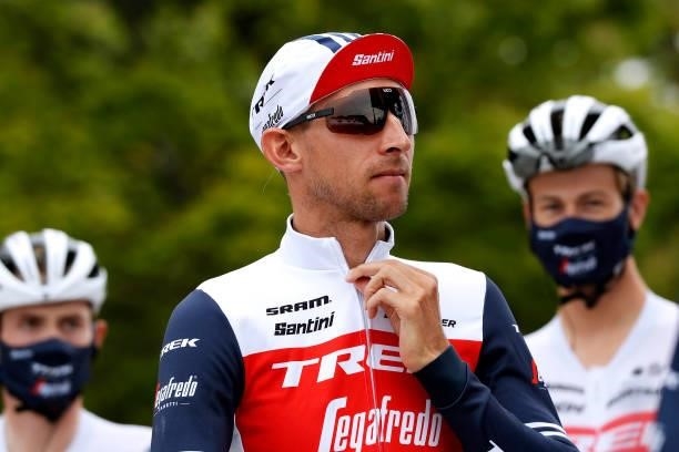 Bauke Mollema of Netherlands and Team Trek - Segafredo with teammates prior to the 81st Skoda-Tour De Luxembourg 2021, Stage 1 a 140km stage from...