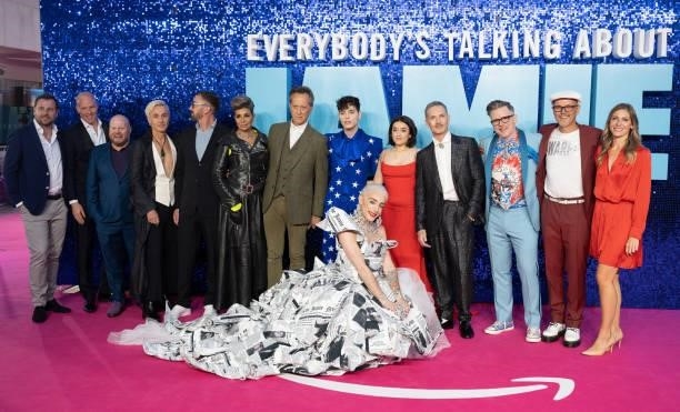 Cast members including Shobna Gulati, Richard E Grant, Max Harwood, Jamie Campbell, Lauren Patel and Dan Gillespie Sells attend the "Everybody's...