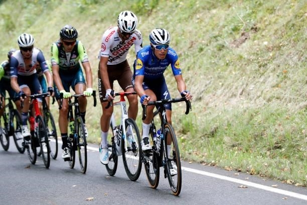 Fausto Masnada of Italy and Team Deceuninck - Quick-Step leads The Peloton during the 81st Skoda-Tour De Luxembourg 2021, Stage 1 a 140km stage from...