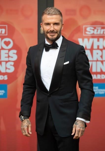 David Beckham attends the Sun's Who Cares Wins Awards 2021 at The Roundhouse on September 14, 2021 in London, England.
