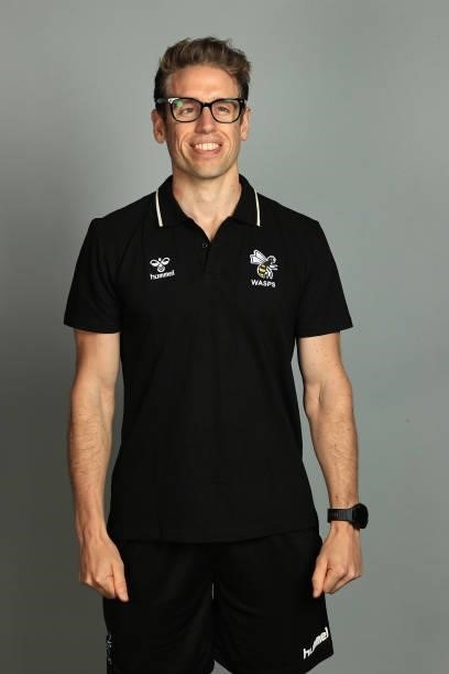 Chris Lowe the Wasps performance nutritionist poses for a portrait during the Wasps Rugby Squad Photocall for the 2021-2022 Gallagher Premiership...