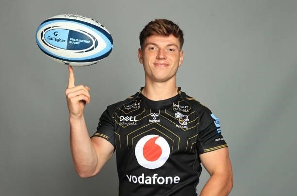 Will Porter poses for a portrait during the Wasps Rugby Squad Photocall for the 2021-2022 Gallagher Premiership Rugby season on September 14, 2021 in...