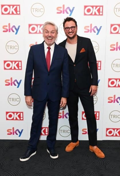Brian Conley and James Bye attend The TRIC Awards 2021 at 8 Northumberland Avenue on September 15, 2021 in London, England.
