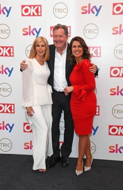 Kate Garraway, Piers Morgan and Susanna Reid attend The TRIC Awards 2021 at 8 Northumberland Avenue on September 15, 2021 in London, England.