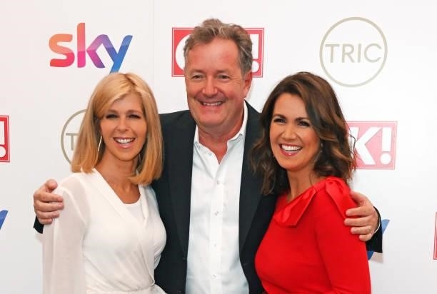 Kate Garraway, Piers Morgan and Susanna Reid attend The TRIC Awards 2021 at 8 Northumberland Avenue on September 15, 2021 in London, England.