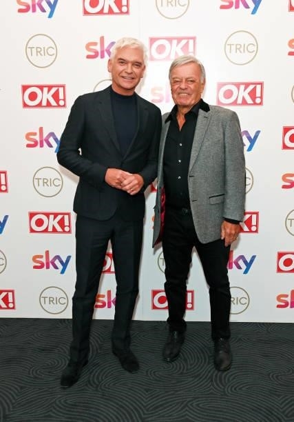 Phillip Schofield and Tony Blackburn attend The TRIC Awards 2021 at 8 Northumberland Avenue on September 15, 2021 in London, England.
