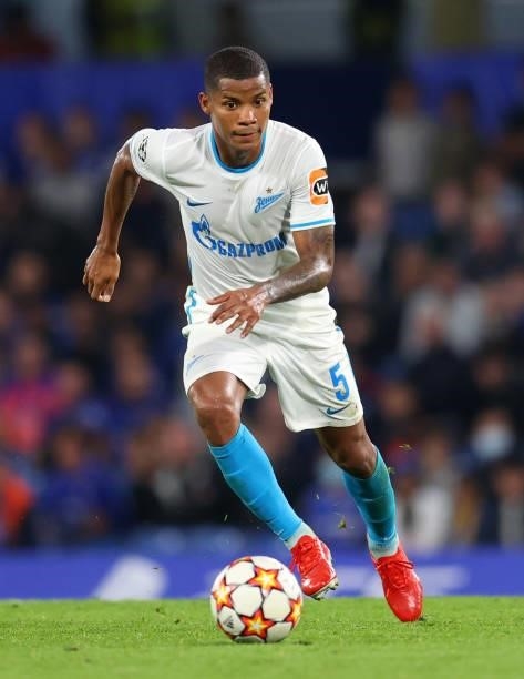 Wilmar Barrios of Zenit Saint Petersburg during the UEFA Champions League group H match between Chelsea FC and Zenit St. Petersburg at Stamford...