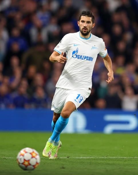 Aleksey Sutormin of Zenit Saint Petersburg during the UEFA Champions League group H match between Chelsea FC and Zenit St. Petersburg at Stamford...