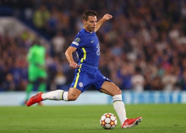 Cesar Azpilicueta of Chelsea during the UEFA Champions League group H match between Chelsea FC and Zenit St. Petersburg at Stamford Bridge on...