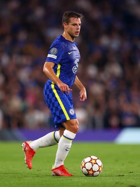 Cesar Azpilicueta of Chelsea during the UEFA Champions League group H match between Chelsea FC and Zenit St. Petersburg at Stamford Bridge on...