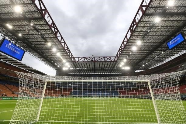 General view of the stadium before the UEFA Champions League group D match between Inter and Real Madrid at Giuseppe Meazza Stadium on September 15,...