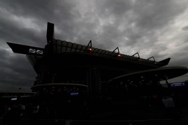 General view of the stadium before the UEFA Champions League group D match between Inter and Real Madrid at Giuseppe Meazza Stadium on September 15,...