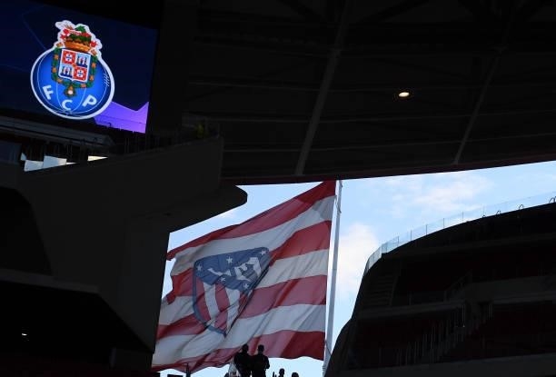 General view inside the stadium prior to the UEFA Champions League group B match between Atletico Madrid and FC Porto at Wanda Metropolitano on...