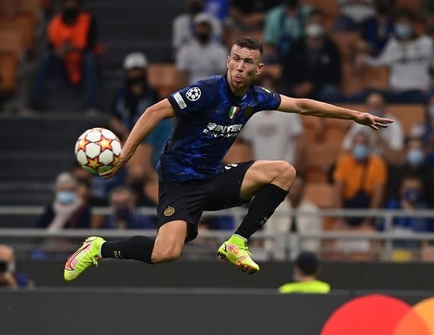Ivan Perisic of FC Internazionale in action during the UEFA Champions League group D match between Inter and Real Madrid at Giuseppe Meazza Stadium...