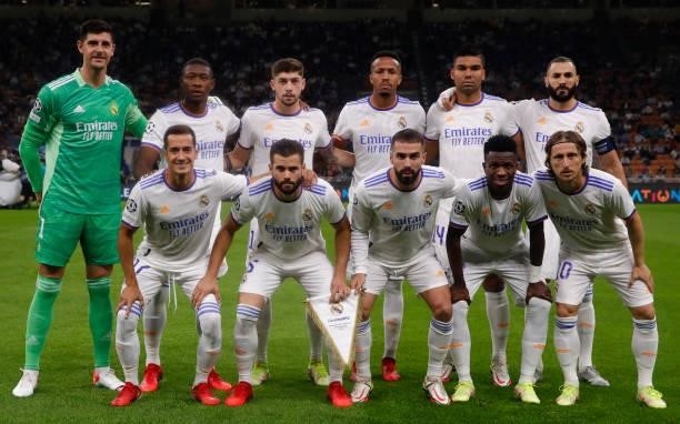 Real Madrid during the UEFA Champions League group D match between Inter and Real Madrid at Giuseppe Meazza Stadium on September 15, 2021 in Milan,...