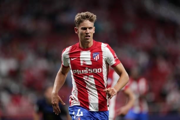 Marcos Llorente of Atletico de Madrid in action during the UEFA Champions League group B match between Atletico Madrid and FC Porto at Wanda...