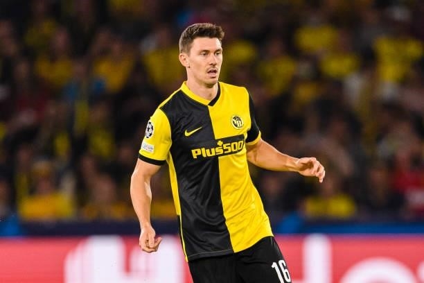 Christian Fassnacht of Young Boys in action during the UEFA Champions League group F match between BSC Young Boys and Manchester United at Stadion...