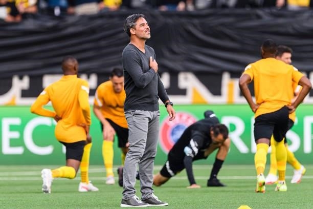 Head Coach David Wagner of Young Boys ahead of the UEFA Champions League group F match between BSC Young Boys and Manchester United at Stadion...