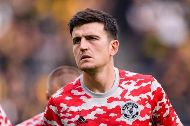 Harry Maguire of Manchester United warming up during the UEFA Champions League group F match between BSC Young Boys and Manchester United at Stadion...