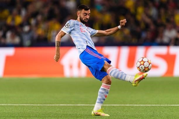 Bruno Fernandes of Manchester United during the UEFA Champions League group F match between BSC Young Boys and Manchester United at Stadion Wankdorf...