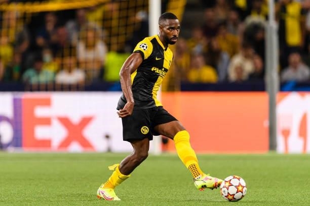 Ulisses Garcia of Young Boys passes the ball during the UEFA Champions League group F match between BSC Young Boys and Manchester United at Stadion...