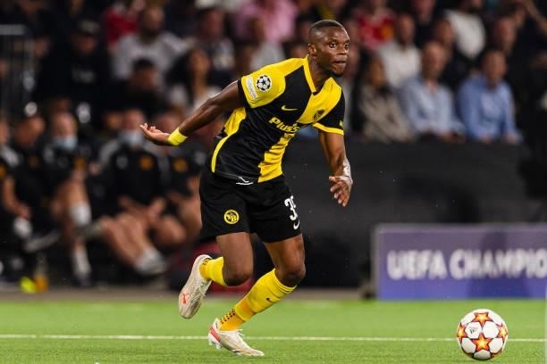 Christopher Martins of Young Boys in action during the UEFA Champions League group F match between BSC Young Boys and Manchester United at Stadion...