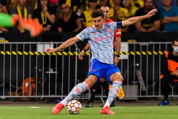 Harry Maguire of Manchester United during the UEFA Champions League group F match between BSC Young Boys and Manchester United at Stadion Wankdorf on...