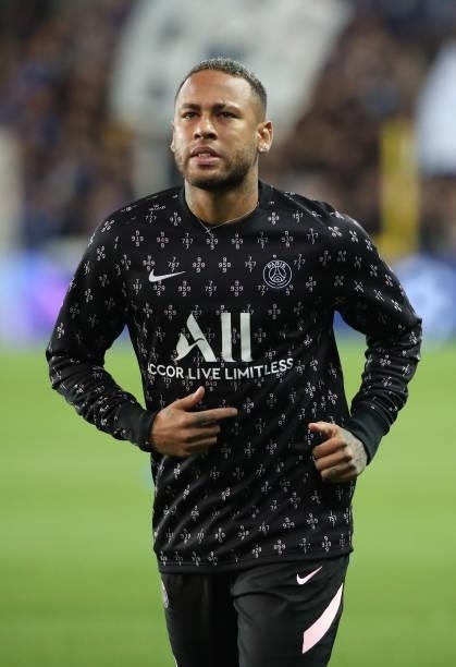 Neymar of PSG during the UEFA Champions League group A match between Club Brugge KV and Paris Saint-Germain at Jan Breydel Stadium on September 15,...