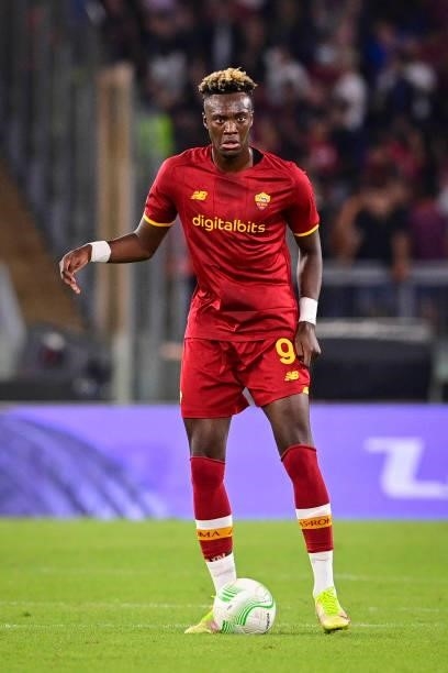 Tammy Abraham in action during the UEFA Europa Conference League group C match between AS Roma and CSKA Sofia at Stadio Olimpico on September 16,...