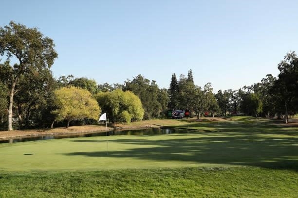 General view of the 15th hole during round one of the Fortinet Championship at Silverado Resort and Spa on September 16, 2021 in Napa, California.