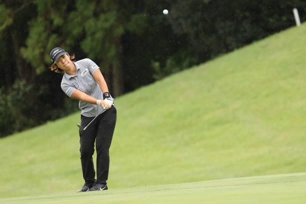 Lala Anai of Japan chips on the 12th hole during the first round of the Sumitomo Life Vitality Ladies Tokai Classic at Shin Minami Aichi Country Club...
