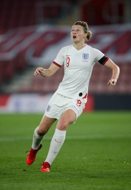 Ellen White of England during the FIFA Women's World Cup 2023 Qualifier group D match between England and North Macedonia at St. Mary's Stadium on...